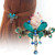 Jovono Wedding Hair Clip Bridal Hair Pins Hair Accessories with Butterfly Headpieces for Women and Girls -Blue- Jovono Wedding Hair Clip Bridal Hair Pins Hair Accessories with Butterfly Headpieces for Women and Girls -Blue-