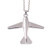 Alloy Plane for Women Girls Boy Party Jewelry Airplane Aircraft Pendant Short Chain Collar Necklace -Silver-