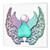 3dRose ht-167210-3 Jeweled Angel Art with Lace Digital 3D Wings Iron on Heat Transfer  10 by 10  for White Material