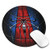Customized Round Mouse Pad 7-9x7-9 in Spider Superhero Man Waterproof Office Mouse Pad Non-Slip Rubber Comfortable Computer Mouse Pad