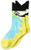 K- Bell Kids Big Wide Mouth Crew Socks  macaw-blue  Shoe Size 11-14