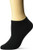 K- Bell Womens Basic Novelty No Show Socks  black  Shoe Size 4-10