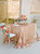 B-COOL 90"x132" rectangle Rose Gold sequin tablecloth Sparkle Tablecloth Glitz Tablecloth Sequin Fabric Tablecloth