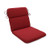 Pillow Perfect Indoor/Outdoor Red Solid Chair Cushion Rounded