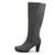 mysoft Womens Knee High Boots Wide Calf Chunky Heel Boots with Zipper