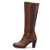 mysoft Womens Knee High Boots Wide Calf Chunky Heel Boots with Zipper