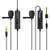 Lavalier Microphone  MAONO Hands Free Clip-on Lapel Mic with Omnidirectional Condenser for Podcast  Recording  DSLR  Camera  Smartphone  PC  Laptop