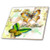 3dRose ct-55923-4 Let Go Let God Butterfly Digital Print-Ceramic Tile  12-Inch