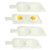 Supkiir Egg Poacher  4 Pack 2 Cavity Egg Poacher Pan Egg Cooker Cookware Poached Egg Maker  Microwave Dishwasher Safe Non-Stick