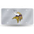 NFL Minnesota Vikings Bling Laser Cut Auto Tag Plate  12 x 6-Inch  Silver