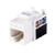 LINKOMM 10-Pack RJ45 Cat6 Slim Profile UTP Unshielded Keystone Jack -White-