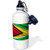 3dRose Flag of Guyana waving in the wind-Sports Water Bottle  21oz   Multicolored