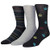 Steve Madden Mens Crowns and Stropes Crew  Dark black-gray heather  One Size