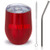 RED WINE MUG - Stainless Steel Wine Tumbler With Lid and Straw - Double Wall Vacuum Insulated Wine Cup - BPA Free 12 OZ Stainless Steel Wine Glass - I