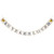 Hatcher lee 80 Years Loved Banner -60TH Birthday Party 60th Anniversary Party Decoration Bunting ?Gold and White? (80)