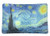 Value Arts Trinket Dish  Vincent Van Gogh Starry Night  Rectangular Glass Catchall Jewelry Tray  5-75 Inches Wide