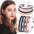 Aoxmas 4pcs Braided Headbands Rhinestone Headband Women Beads Bezel Hair hoop Korea Hairband Girls Bride Wedding Hair Accessories