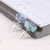 Raw Natural Rainbow Fluorite Gemstone Stud Earrings
