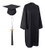 GraduationForYou Unisex Adult Matte Graduation Gown Cap with Tassel 2020 Black