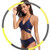 Raoccuy Hoola Hoop for Adults Jump Rope - Weighted Hoola Hoop for Exercise 8 Section Detachable Design-Professional Soft Fitness Hoola Hoop