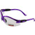 Global Vision Cougar Lab and Safety Glasses Clear Lens -Purple-