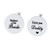 Melix Home Father of the Bride I love you Daddy Round Cuff Links  Wedding Gift for Daddy -Grey-