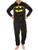 DC Comics Mens Batman Onesie Size Large Black