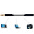 Lavalier Lapel Microphone and additional accessories -Microphone Adapter 4 to 3 pin Stereo-