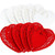 Mini Valentines Heart Doilies Lace Paper Doilies for Wedding Decoration Valentines Day Party Decor -600  White  Red-