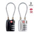 Luggage Locks, TSA Approved Luggage Locks, Cable Travel Lock, Safe Padlock, Combination Lock for Gym, School, Suitcases, Baggage, Filing Cabinets, Computer Bags- 2 Pack (Black and Silver)