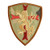 LEGEEON Multicam US Seal Team Six Lion Crusader Cross Shield ST6 DEVGRU Hook-and-Loop Patch