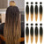 Pre stretched Braid Professional Expression Braiding Hair Extensions Ombre Natural Black Blonde Hot Water Setting Perm Yaki Synthetic Hair Easy Braid