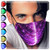 Kéviji 7 Color Lights LED Light up Face Mask USB Rechargeable Glowing Luminous Dust Mask for Christmas Party Festival Dancing Rave Masquerade Costumes