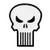 Retro Punisher Skull Superhero Costume Logo IronOn Patch Marvel Comics Applique
