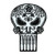 Punisher Sugar Skull IronOn Patch Marvel Comics Hero Apparel Accessory Applique