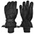 NIce Caps Kids Extreme Cold Weather 80 Gram Thinsulate Waterproof Ski Gloves -10-12 Years  Black 1-