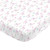 NoJo Super Soft Pink Llama Nursery Crib Fitted Sheet  Pink  White  Green