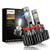 WFPOWER H11 LED Headlight Bulb H8 H9  High Performance 12000LM Extremely Bright  6000K Cool White  High Beam-Low Beam Headlights Fog Light  Halogen Re