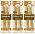 Fieldcrest Farms 6 Pack of Nothin to Hide Peanut Butter Rolls  10 Inch Large  Rawhide Alternative Dog Chews