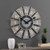 FirsTime and Co- Gray Numeral Farmhouse Windmill Clock  American Crafted  Cool Gray  24 x 2 x 24