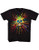 Liquid Blue Mens Neon Skull T-Shirt  Black  XX-Large