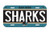 WinCraft NHL San Jose Sharks 6 x 12 inch Plastic License Plate