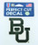 WinCraft NCAA Baylor Bears 4x4 Perfect Cut Color Decal  One Size  Team Color