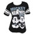 Disney Mickey Minnie Mouse Womens Football Style T-Shirt X-Large