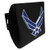 Elektroplate Air Force Blue Wings Black Metal Hitch Cover