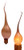 Creative Hobbies Country Style Silicone Dipped Candle Light Bulbs -Pkg of 10 Bulbs- ~ 5 Watt Pearlized Silicone  Gold Glow