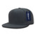 DECKY 1098-CHA 7 Panel Cotton Snapbacks  Charcoal