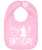 Handmade Cute Baby Boy Girl First Birthday Smash Cake Bibs - My 1st Birthday Bib -White Pink Bib-