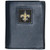 NFL New Orleans Saints Leather Gridiron Tri-Fold Wallet