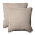 Pillow Perfect Decorative Solid Toss Pillow, Square, Beige